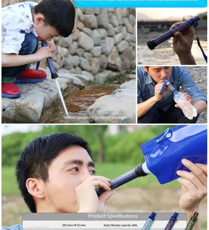 Portable Ultrafiltration Direct Drinking Filter Personal Emergency Camping Water Purifier Straw Outdoor Water Purifier