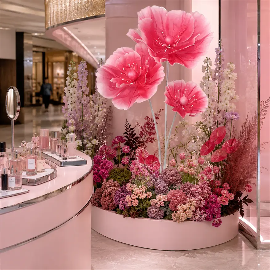 Giant Gradient Artificial Poppy Flowers, Dreamy Statement Floral Decor for Weddings, Birthday Parties, Photo Backdrops and Creative Events