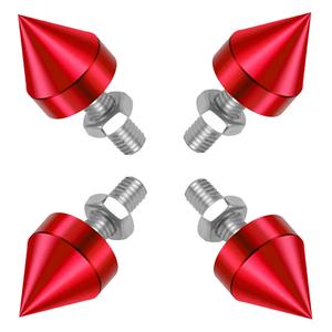 pointed license plate screws, car and motorcycle modified license plate frame fixing screws, decorative license plate screws car accessory