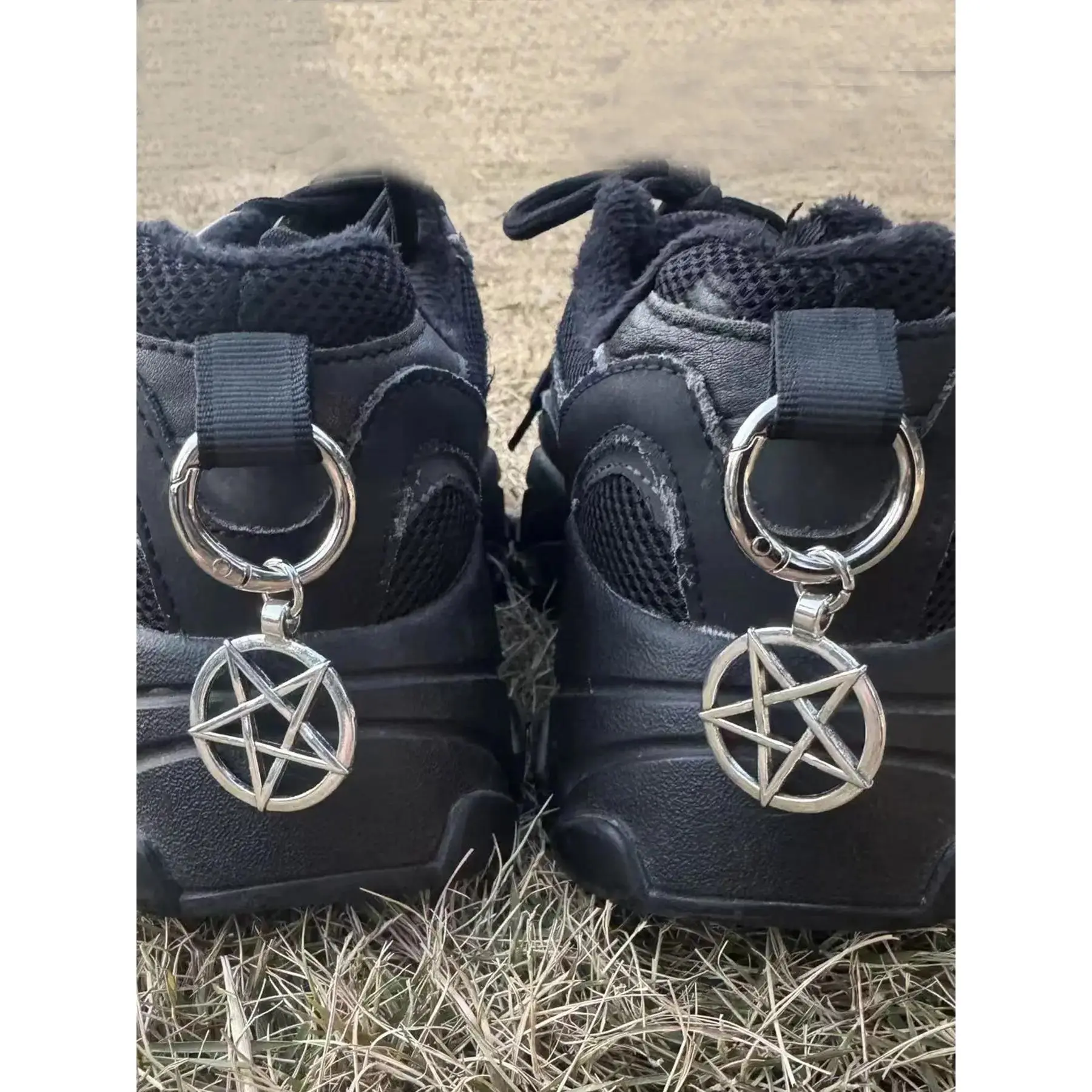 2 Piece Pentagram Pendant Shoe Boot Decorations, Embellishments, Hanging Decoration Charms, Footwear Shoes DIY Accessories for All Seasons, Adornments, Accents, Bling Luxury Modern Trendy Elegant Versatile Classy Perfect