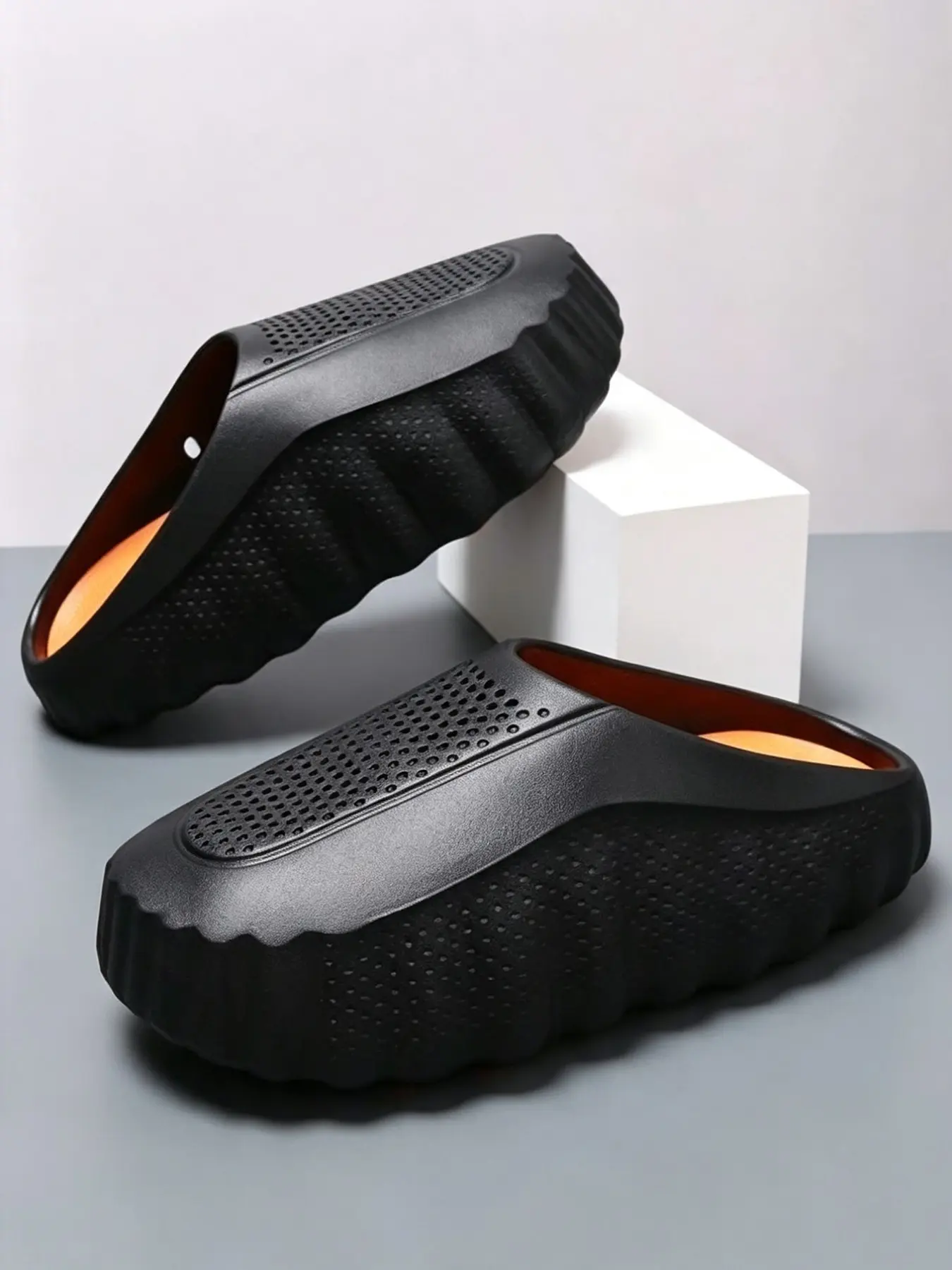 New Summer Men's Massage Slippers, Indoor Outdoor Sandals, Beach Comfort Soft Shoes, Streetwear Casual Footwear, Multi-Use Home Slippers