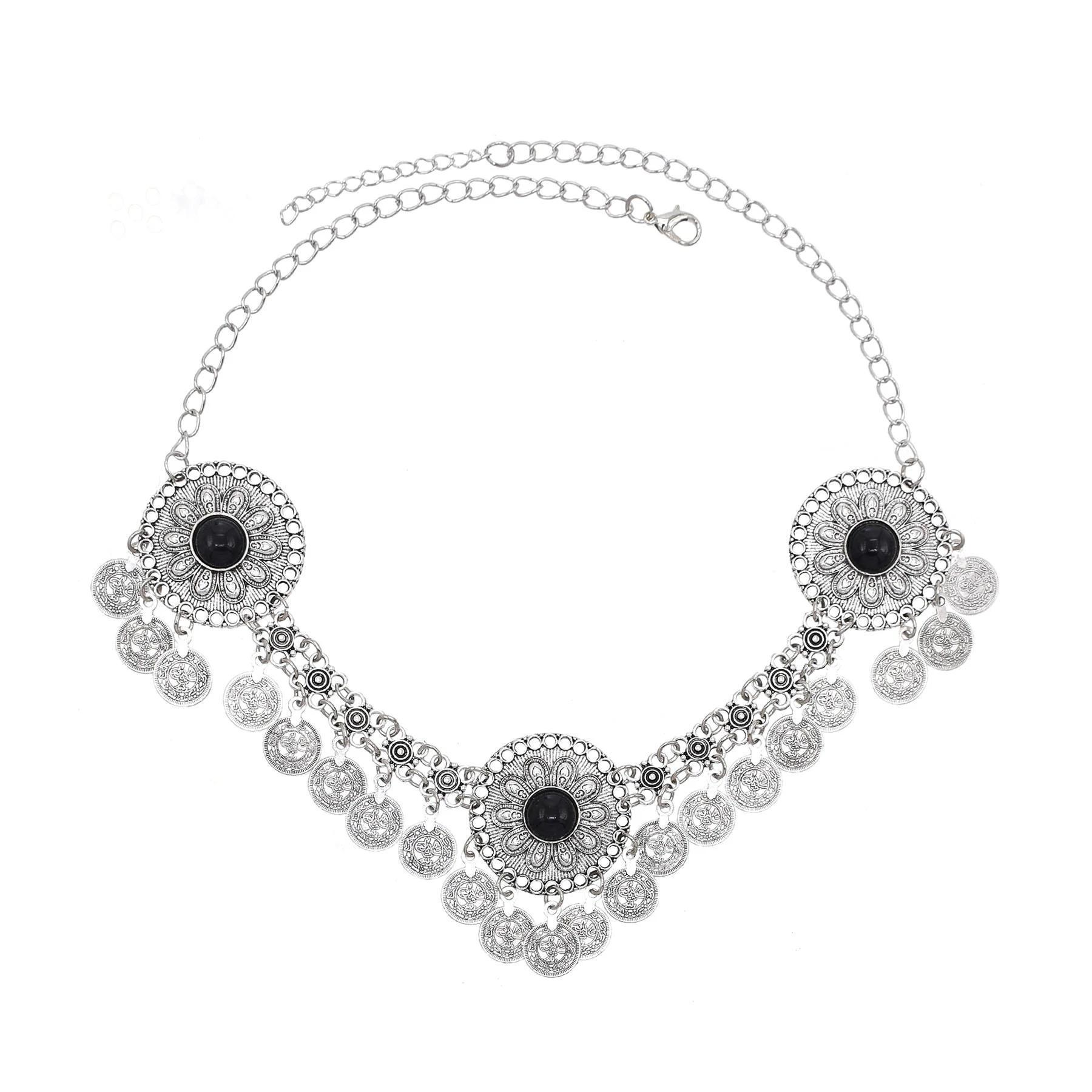 Vintage Coins Headband Head Chains Headpiece Boho Gypsy Ethnic Trible Hair Accessories Afghan Turkish Charms Female Hair Jewelry