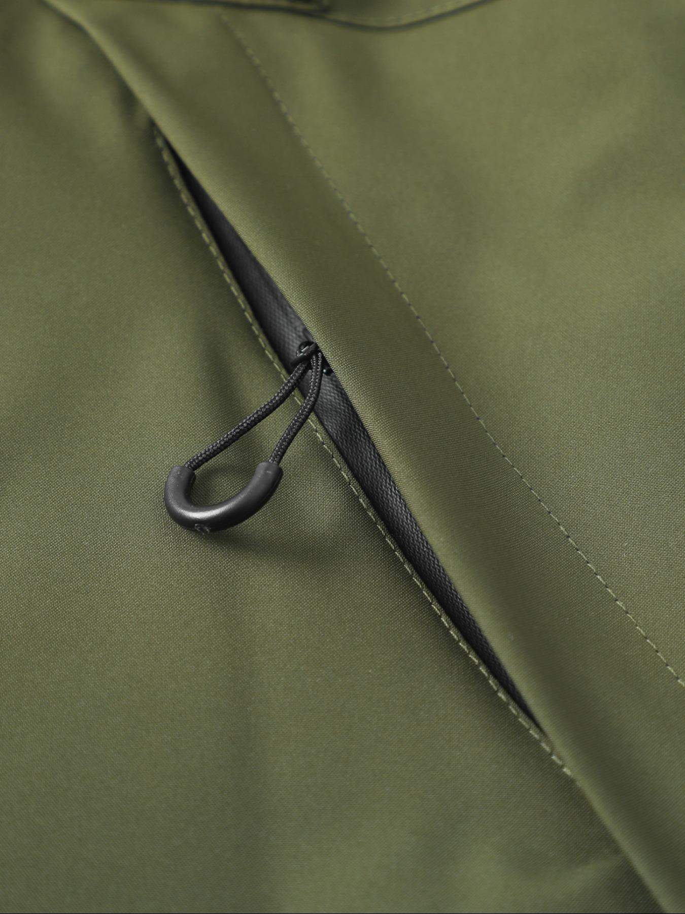 Men's Zip Up Hooded Jacket, Casual Regular Fit Long Sleeve Waterproof Windproof Lightweight Jacket for Outdoor Activities, Fashion Men's Outerwear for All Seasons Coats