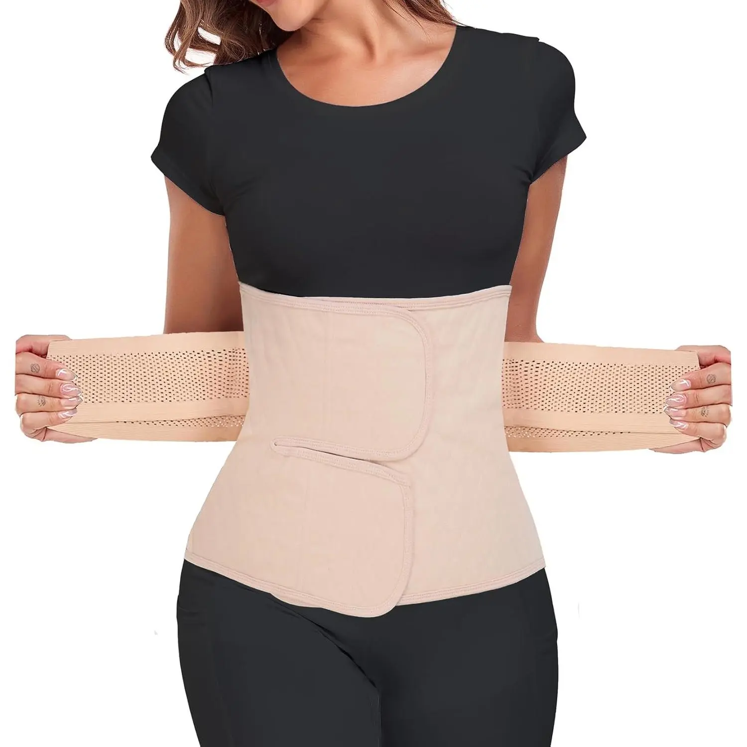 Postpartum Belly Band Belly Wrap Abdominal Binder Post Surgery | C-section Recovery Support Belt After Birth Brace, Slimming Girdles