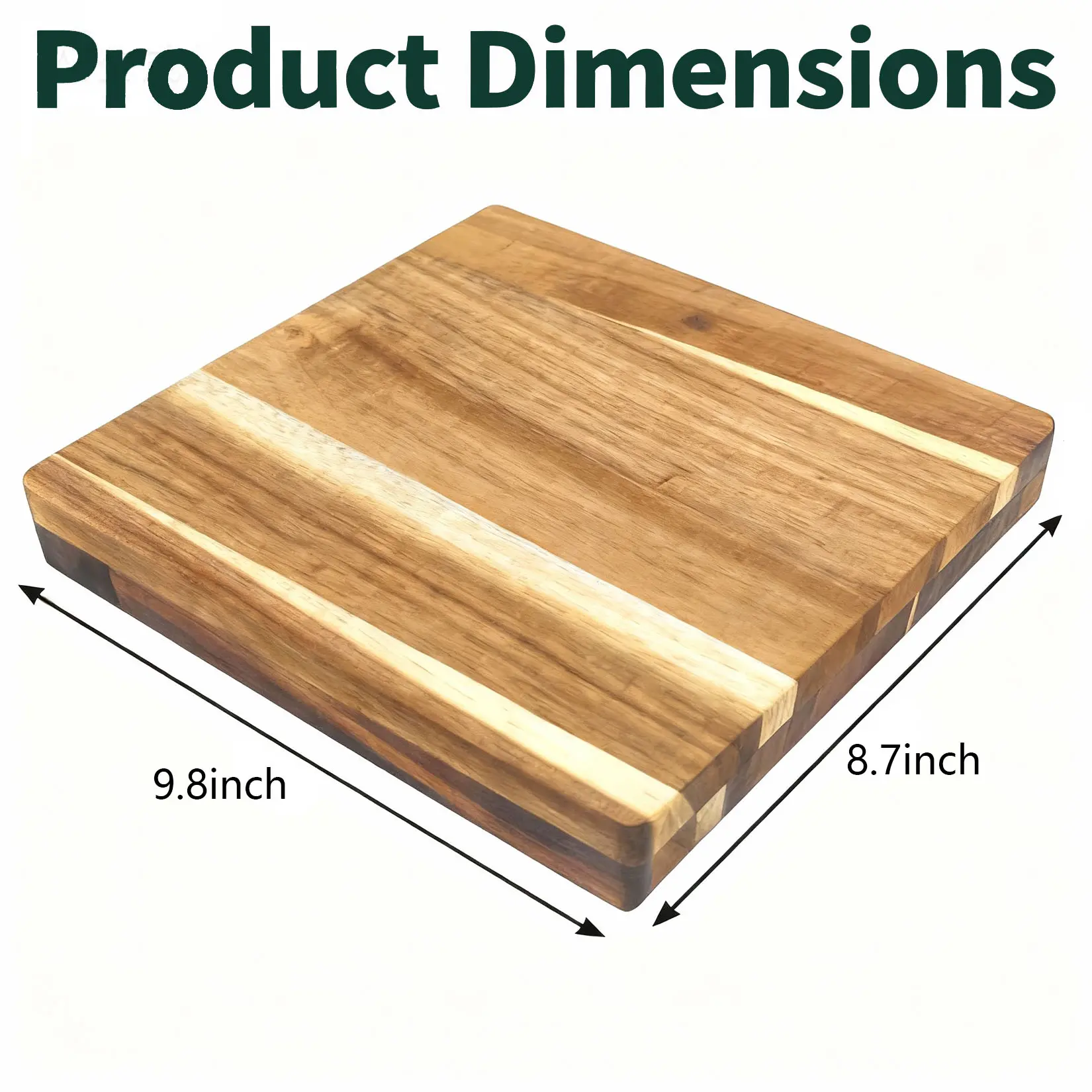 Quality Acacia Wood Cheese and Deli Board Board Board Set – 3 Pack Cutting Boards with Knives – Ideal Housewarming, Wedding, or Christmas Gift – Square Cheese Plate