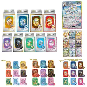 (333) Pokémon TCG Chinese Scarlet & Violet CSV9.5C Eeveelutions Collectible Gift Box - Sylveon, Umbreon, Eevee.. (2 Terastal Gathering Booster Packs+Damage Counter Box+ metal decorative magnet)