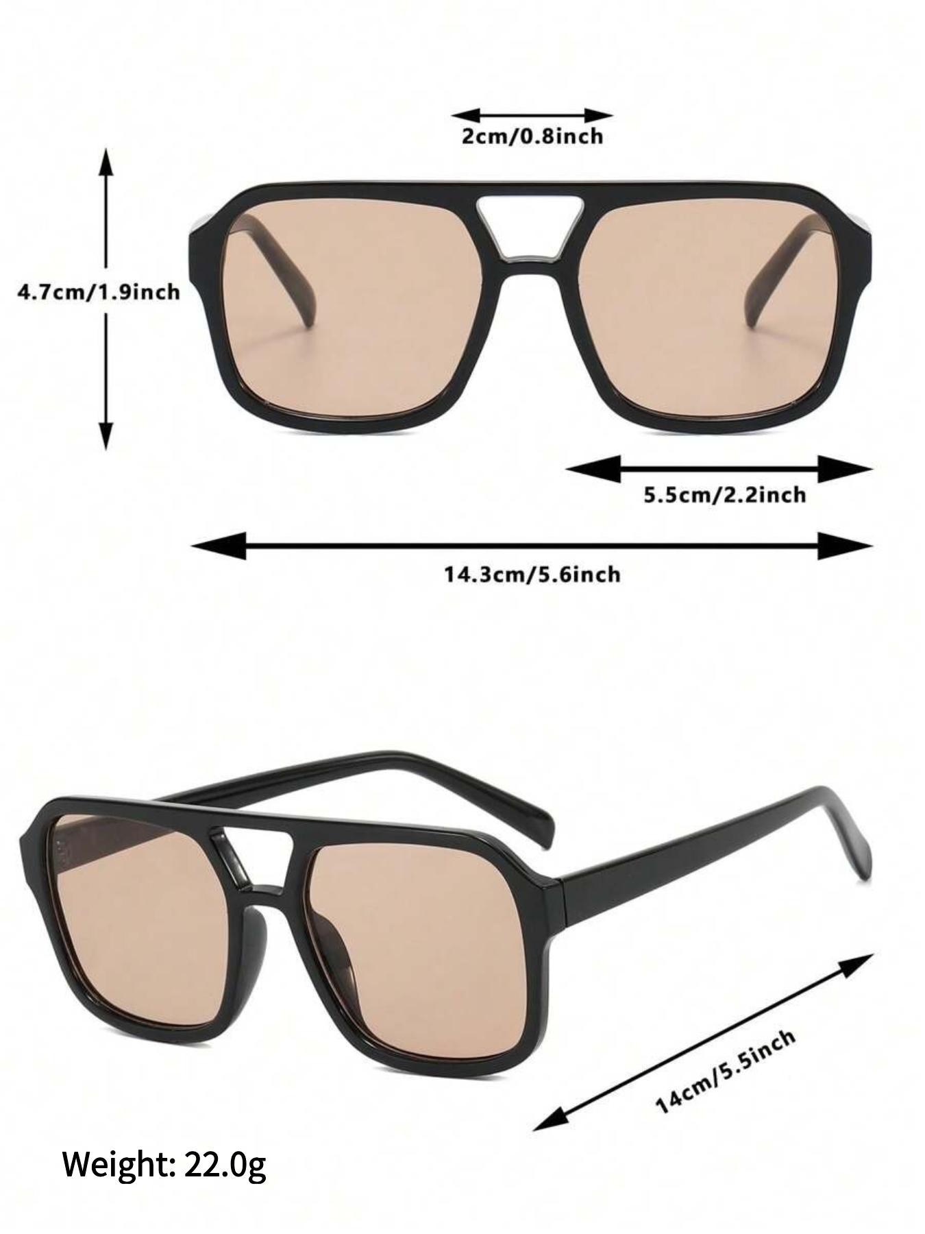 Women's Geometric Frame Sunglasses, Trendy Casual Tinted Lens Sunglasses for Everyday Use, Fashion Accessories for Outdoor Activities