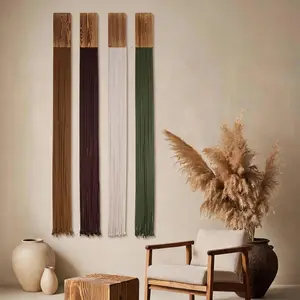 Boho Macrame Wall Hanging Decor, 71" Long, 4 Pack