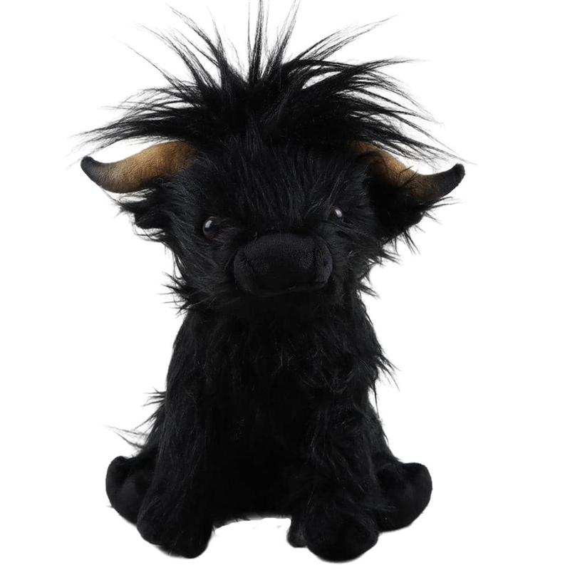 Highland Cow Plush Toy, Simulation Cow Stuffed Animal Toy, Cute Cow Design, Cute Summer Ornaments Sofa Decoration, Kreeptures Plushies Toy, Companion Toys, Fidget Toys