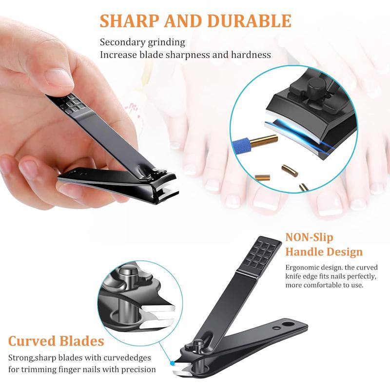 Portable Nail Clipper Set, Stainless Steel Nail Clipper Kit, Professional Manicure & Pedicure Tool Set, Nails Set for Home & Travel #TOP PICKS