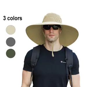 Super Wide Brim Sun Hat, UPF 50+ UV Protection, Waterproof & Breathable Bucket Hat, Unisex, Suitable for Fishing, Hiking, Camping, and Outdoor Activities (Father's Day Gift) cap