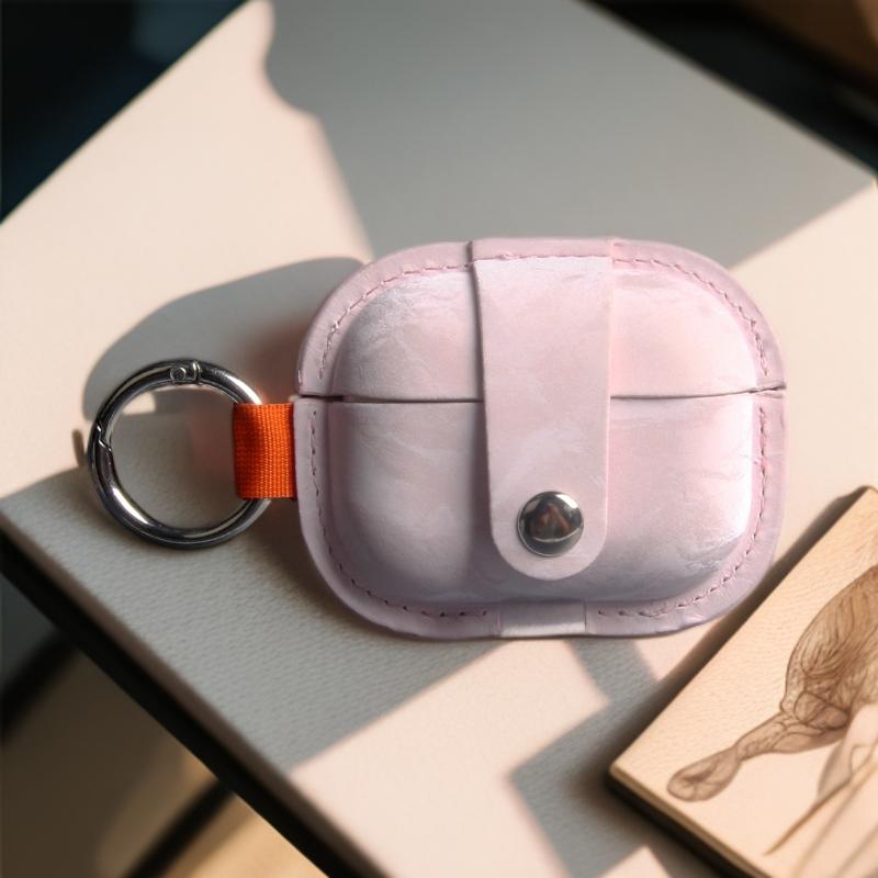 Soft PU Leather Earphone Case, Protective Headphone Cover Compatible With AirPods Series Models, Lightweight Durable Anti-Scratch Shell For Daily Carrying And Wireless Charging Use