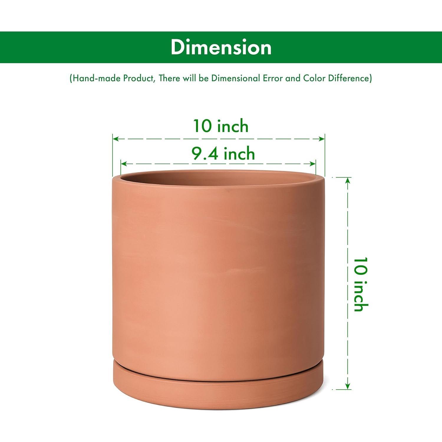 10 Inch Terracotta Potsnull