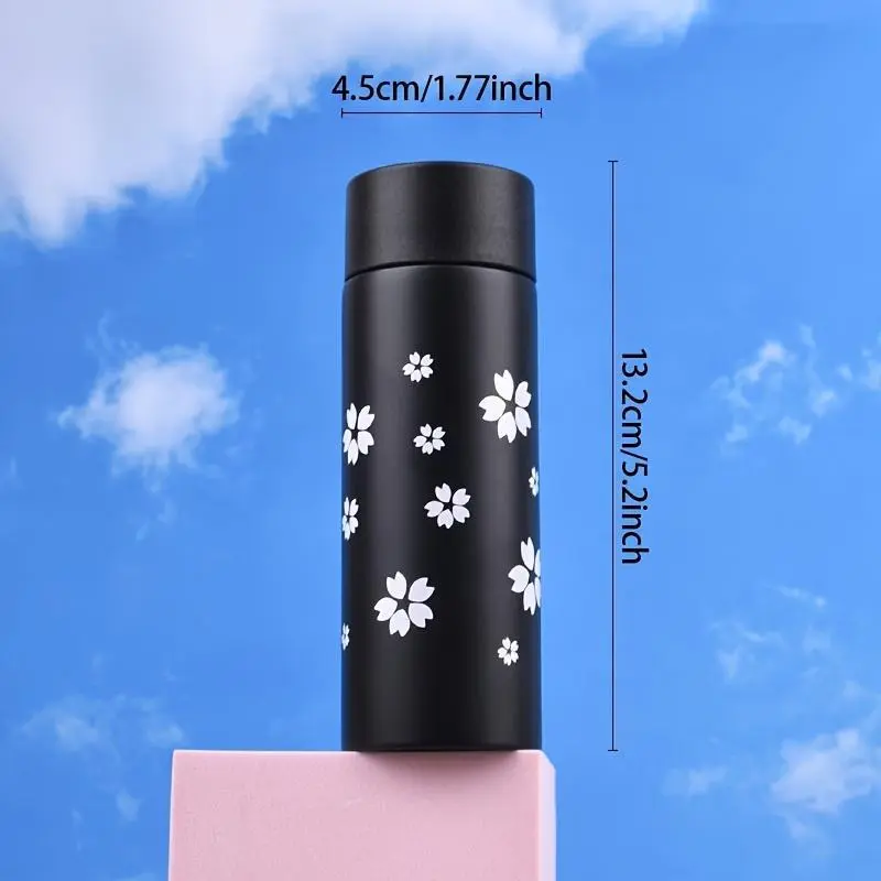 4Oz Small Capacity Printed Small Straight Cup Mini Thermos, 304 Stainless Steel Portable Cup, Cute Thermos Water Cup, Outdoor Camping Bicycle Sports Water Cup, Ideal Gift for Friends And Family