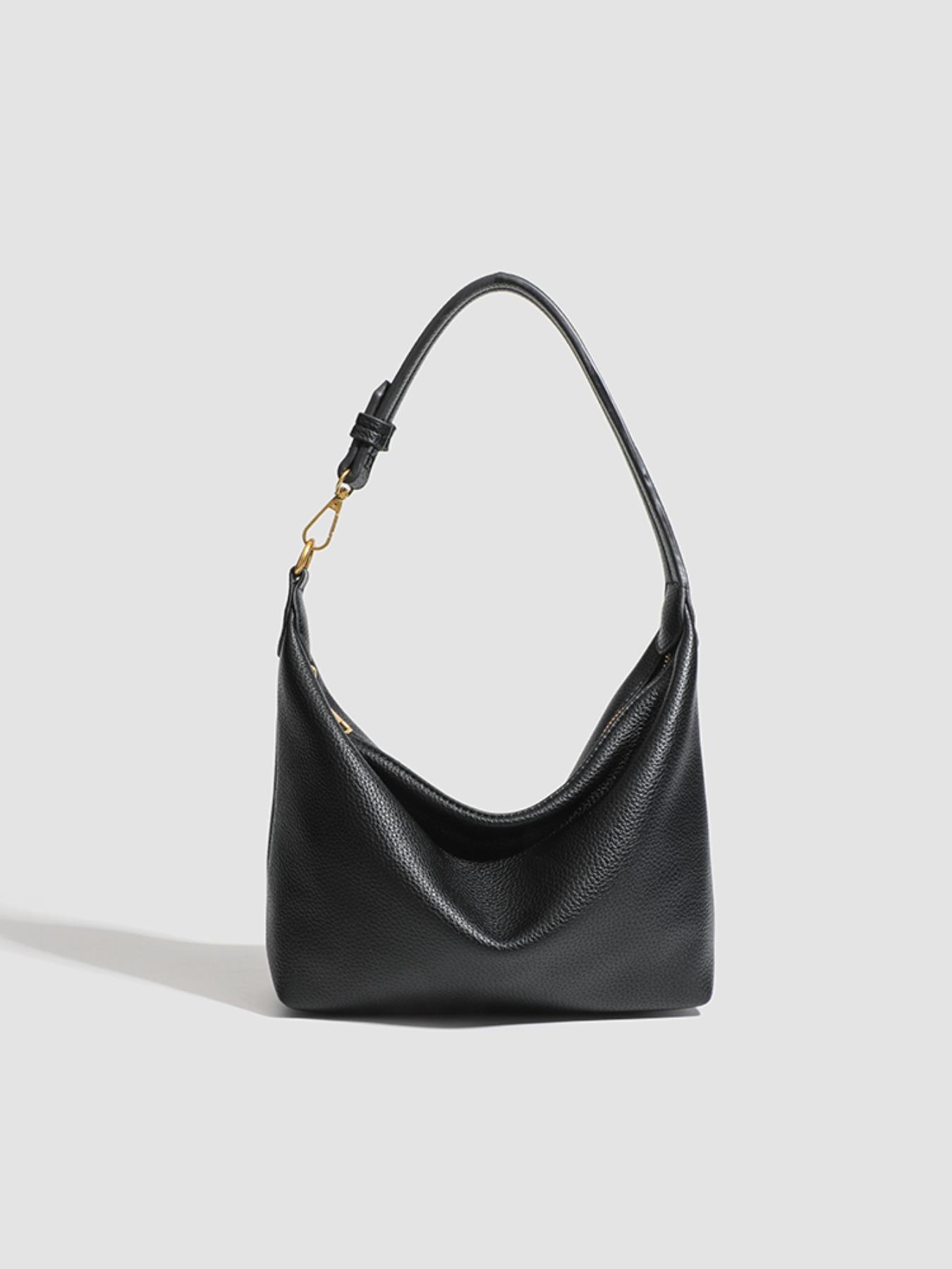 Women's Solid Color Shoulder Bag, Fashionable Large Capacity Crossbody Bag for Daily Used, Casual Trendy Versatile High-quality Daily Commuting Bag, Elegant Commuter Bag