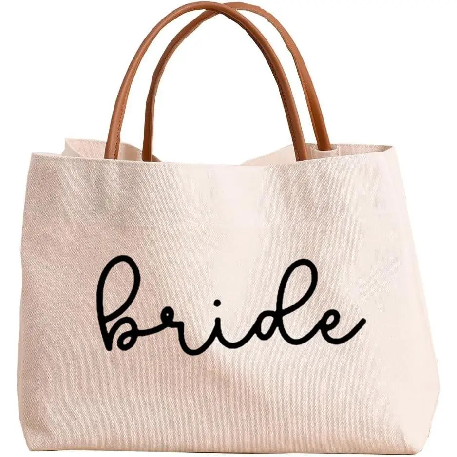 Bridal Shower Bachelorette Party Tote Bag - Bride to Be Gifts, Engagement Gift, Wedding Tote Bag & Honeymoon Beach Bag