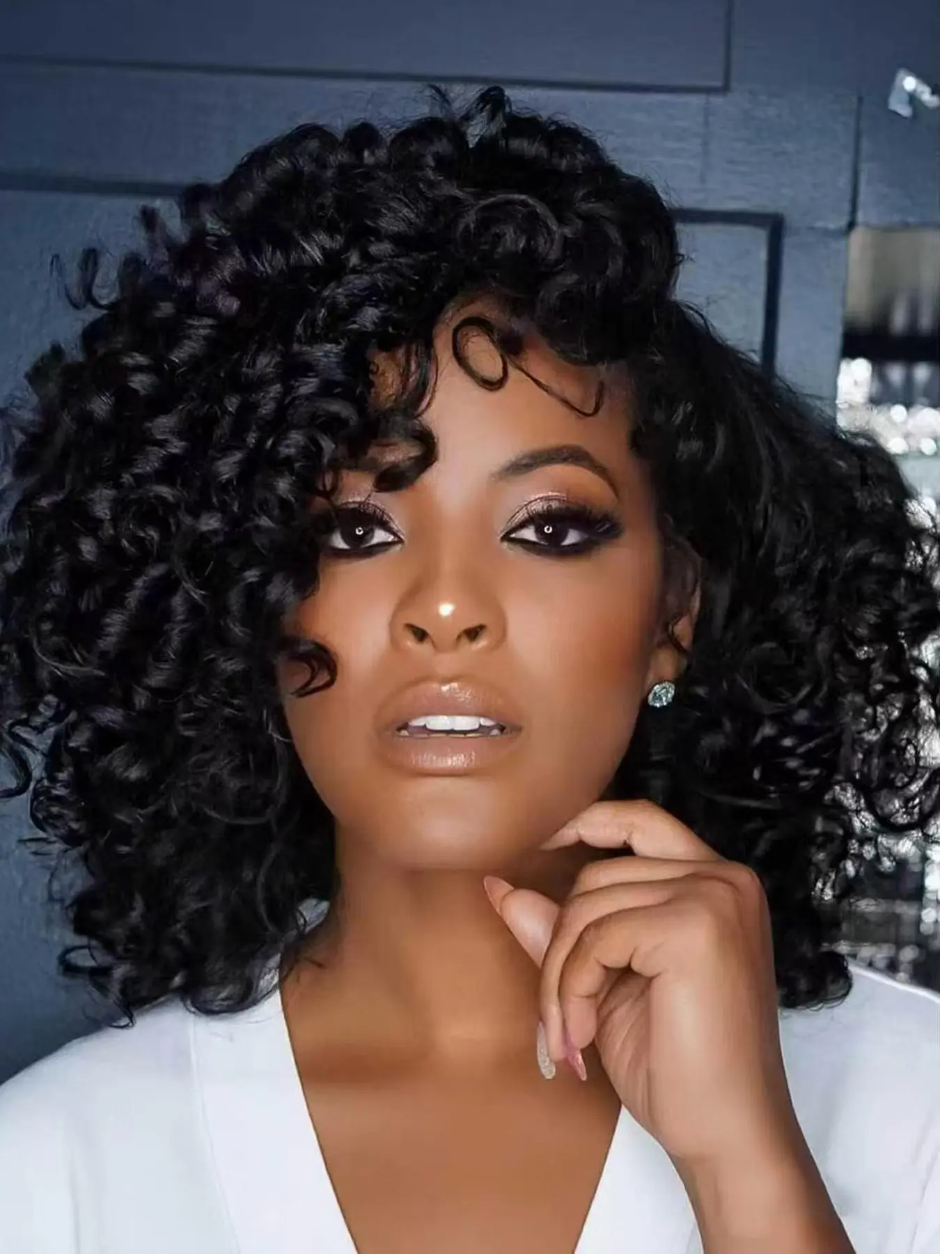 6 Packs Gogo Curl Crochet Hair, 10 Inch Short Curly Hair for Women, Water Wave Beach Curl, Deep Twist Crochet Braids, Synthetic Hair Extensions