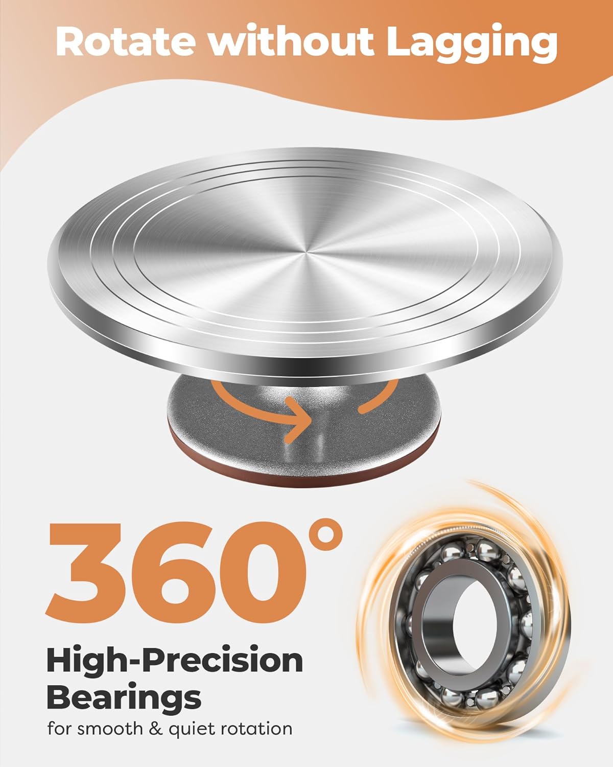 253 count Cake Decorating Kit, 12"  Alloy Cake Turntable, 48 Numbered Icing Tips, 3 Russian Piping Nozzles, Offset and Straight Spatulas, Cake Leveler, Pastry Bags Baking Supplies