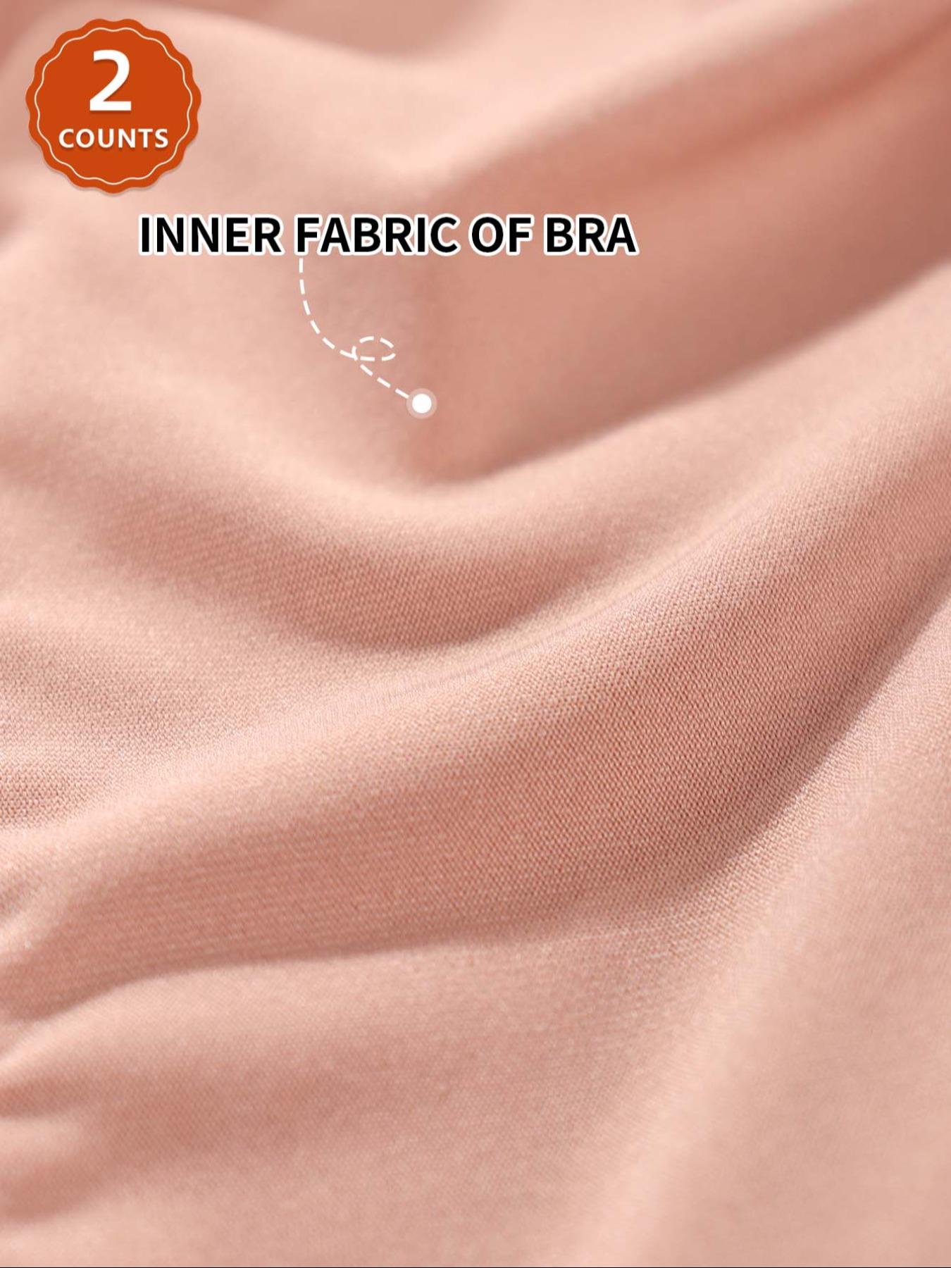 2 Pack Plus Size Women's Everyday Bras, Full Coverage Soft and Breathable Thin Cup, Front Closure Push Up Underwear for All Seasons