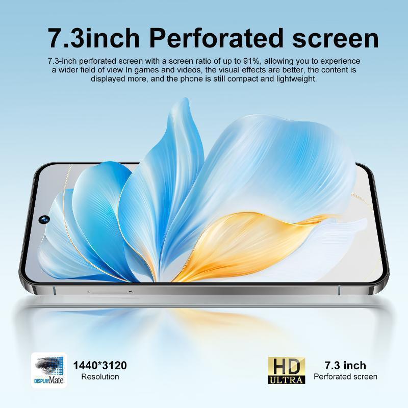 17promax Andirond phonesI17PM A17 PRO MAX Android Smartphone, 7.3 Inch Dual 108MP+78MP Cameras, Long-Lasting 8000mAh Battery, Fast Charging, OTG Function, Facial Recognition Unlocking,  12GB RAM +512GB ROM, 5G Netwo smart phone