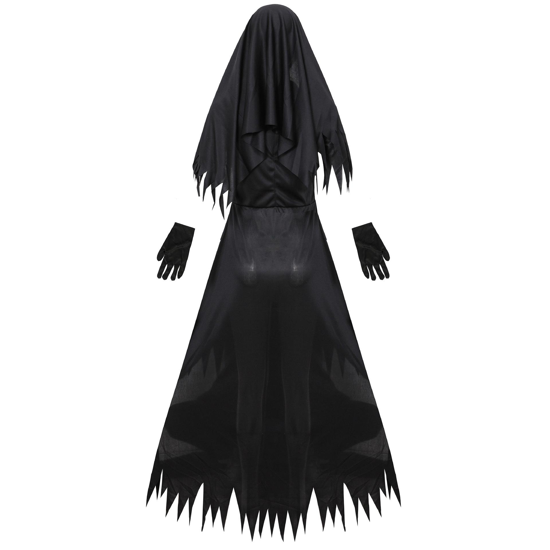 S To XXXL European American Halloween Zombie Nun Cosplay Vampire Demon Outfit