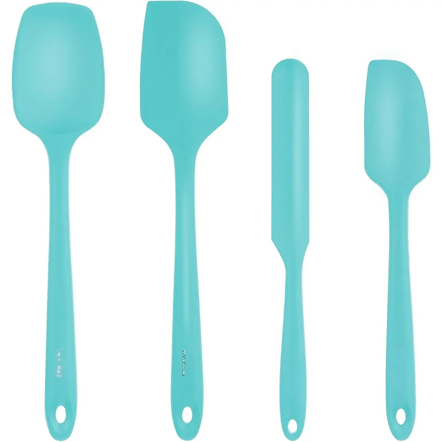 4-  Baking Spatula Set - Rubber Spatulas  Heat Resistant,  - Spatula Set for Nonstick Cookware - Baking Essentials