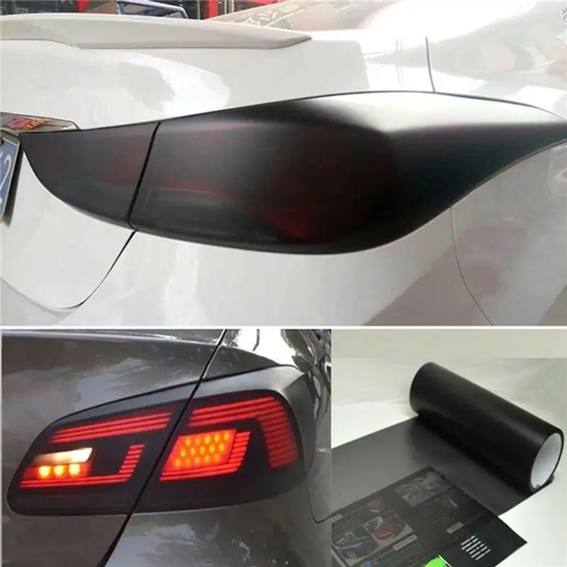Yitape Car Headlight Tail Light Fog Light Vinyl Sticker, Wide Roll Self-Adhesive Lamp Protection Film, UV Resistant, High Stretchability