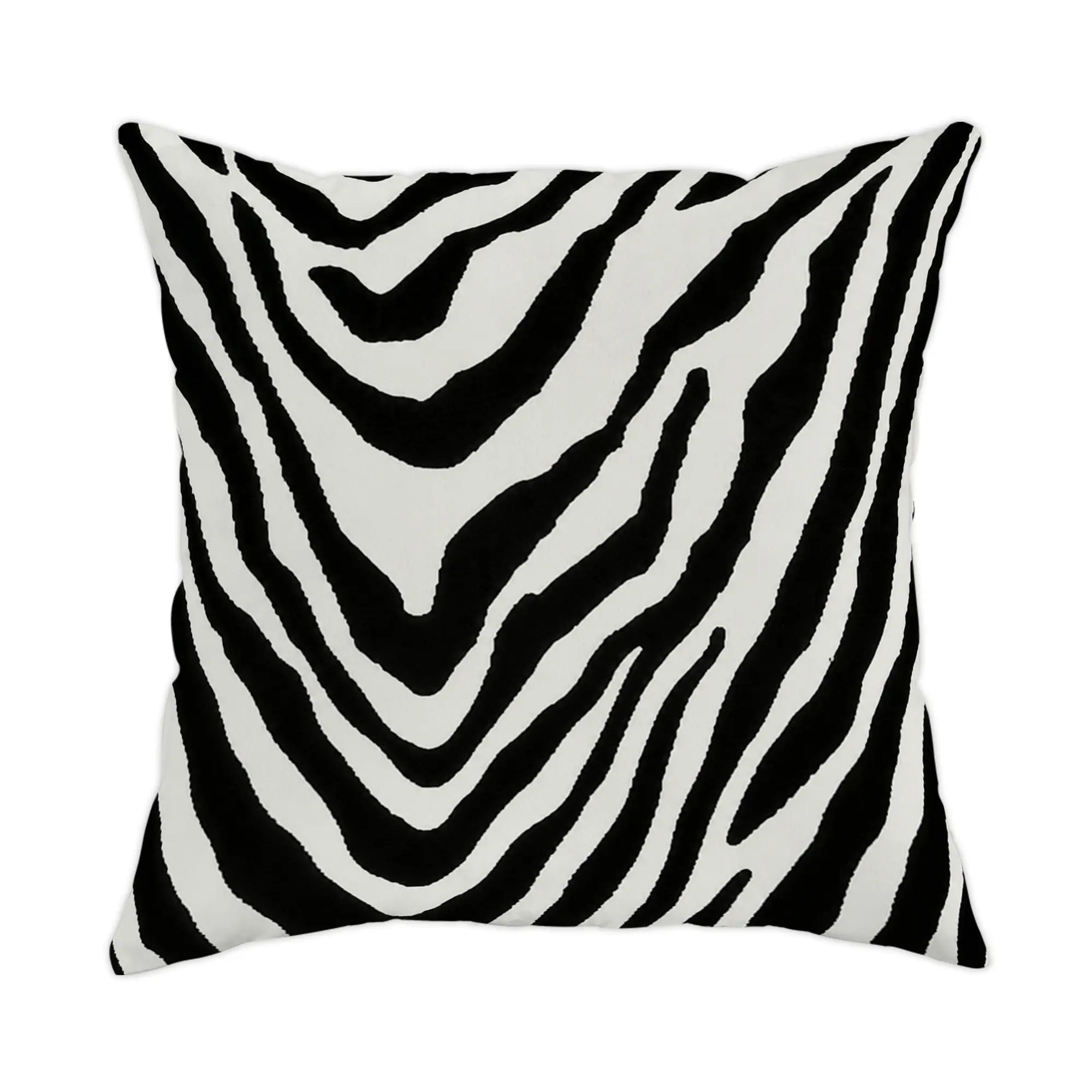 1PC Black White Zebra Print Pillow Cover, Modern Animal Pattern Style, Minimal High Contrast Home Decor for Sofa Bedroom Apartment, Square Throw Pillowcase