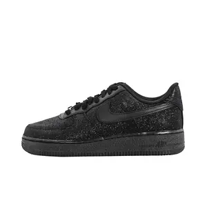 Nike Air Force 1 Custom Black Diamond Sneakers for Men and Women – Gothic Y2K Retro Elevated Low Top Verifiable, with credentials and supporting global authentication