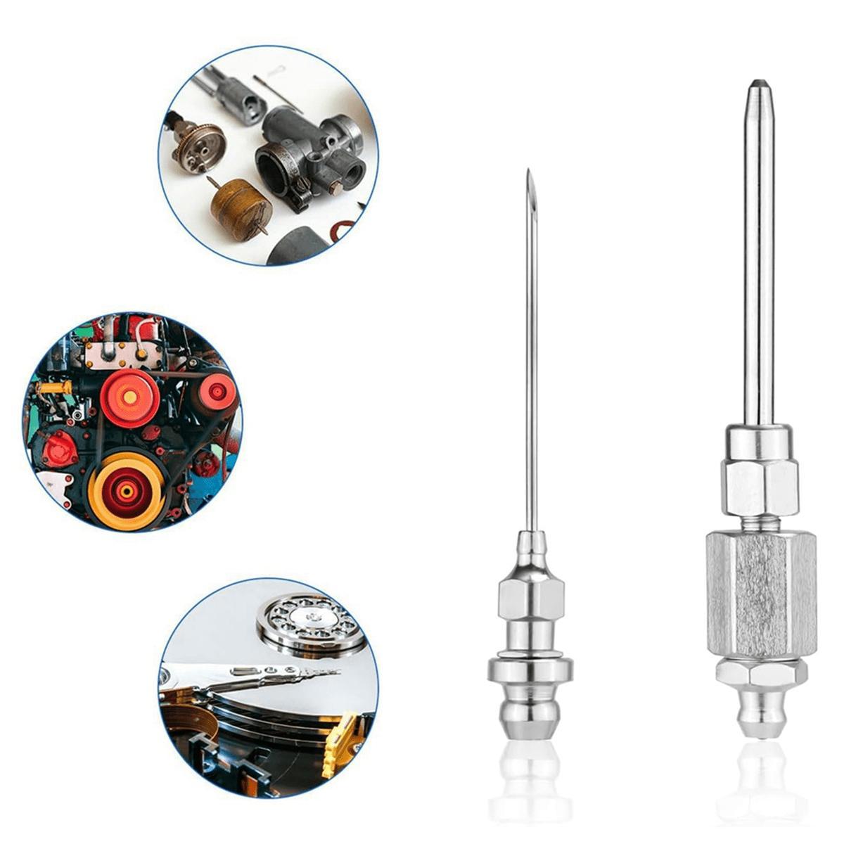 Grease Tool Fitting Kit 4Pcs 90 Degree Coupler Fitting Oil Pump Quick Release Nozzle Injector Lubricating Gun for Car Repair Carbon Steel