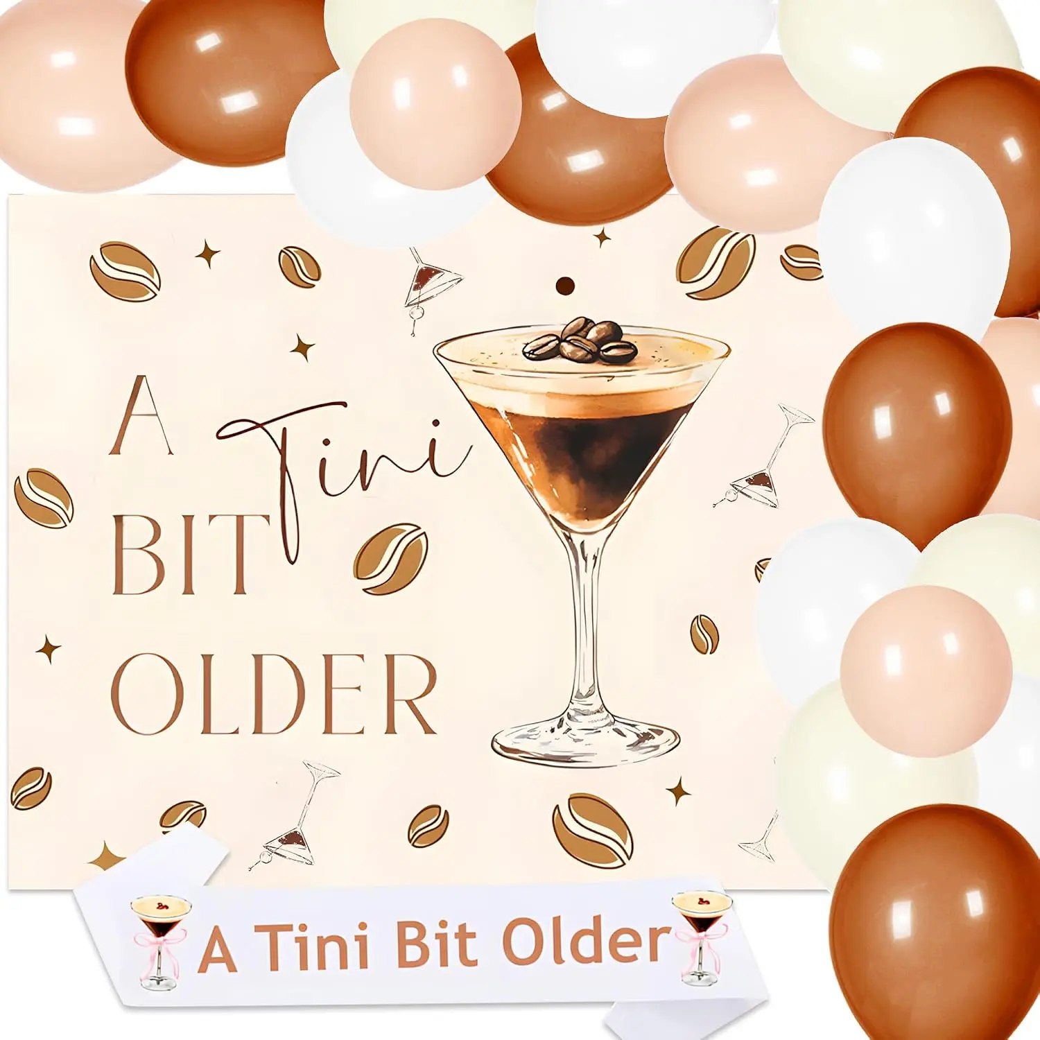 Espresso Martini A Tini Bit Older Tiny Bit Older Party Decor | Espresso Martini Decor A Tini Bit Older Birthday Tiny Bit Older Party Decor Espresso Martini Birthday Decorations Espresso