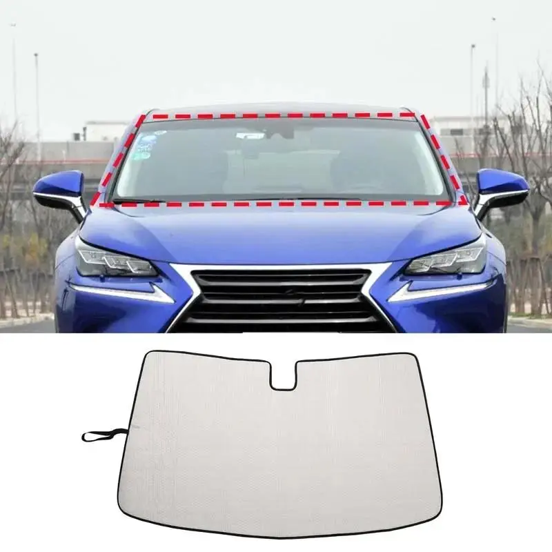 For 2014-2021 Lexus NX aluminum foil silver car front glass UV protection sunshade car interior protection accessories