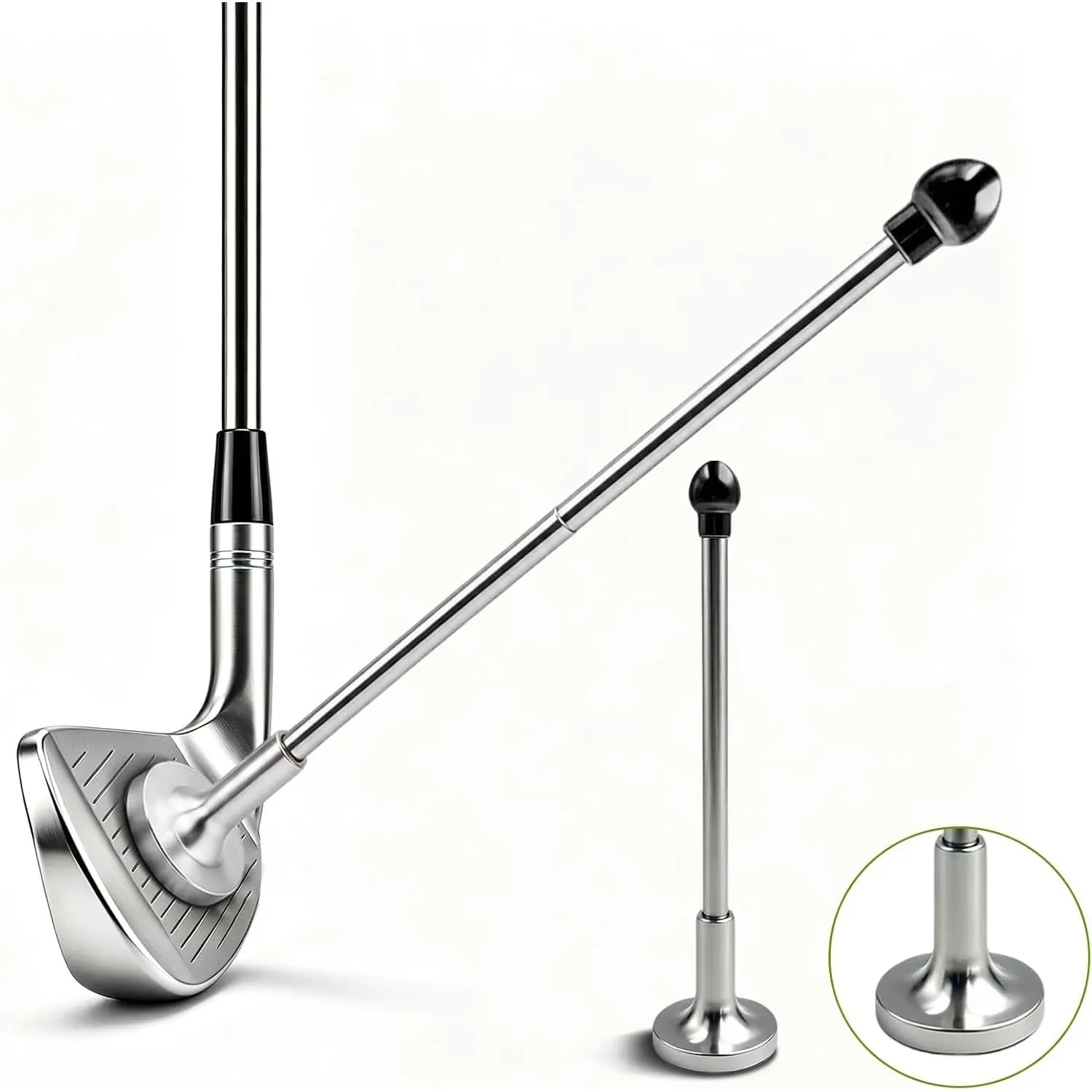 Golf  Alignment Rods, Golf Alignment Sticks, Golf  Aid, Telescopic Golf Corrector to Visualize and  Golf Shots, Ideal Golf Accessories and Swing  for Golfers