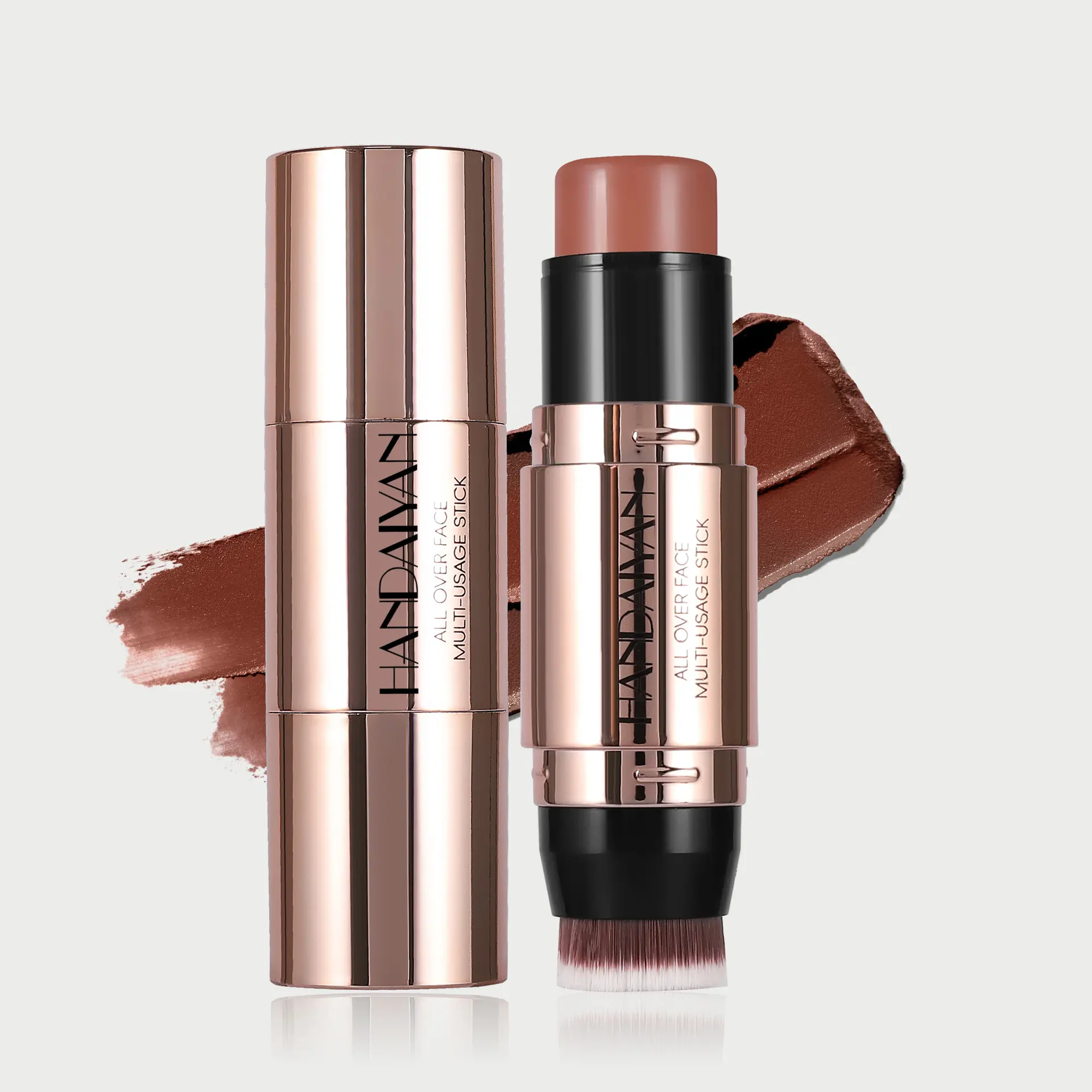 Dual-Purpose Highlighter & Contour Stick, Natural 3D Shading, Nose Contouring & Concealing Makeup Stick