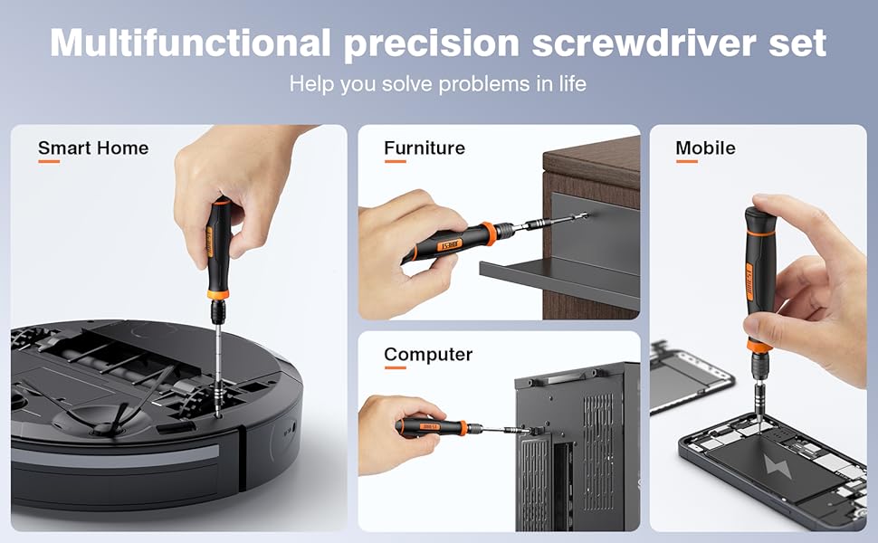 152 in 1 Precision Screwdriver Set, Tool Gifts for Men, Magnetic Tool Kit with Torx Triwing Bits, Repair for Electronics,Macbook, Laptop, PC, RC, PS5, iphone,Jewelers, XBOX, Glasses