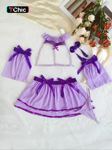 Women's Sexy Bow Decor Lingerie Set, Cute Sexy Lingerie Set for Women, Women's Lingerie for All Seasons clothes haul clean girl style bargain