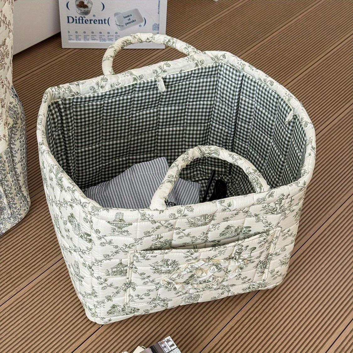 Large Foldable Bohemian French Style Rattan Woven Laundry Basket Vintage French Woven Storage Box with Open Multi Hamper for Clothes Toys Socks & Underwear Organization Canvas Basket Suitable for Room Bathroom Bedroom Shelf Baskets Large Foldable Bohemian French Style Rattan Woven Laundry Basket Vintage French Woven Storage Box with Open Multi Hamper for Clothes Toys Socks & Underwear Organization Canvas Basket Suitable for Room Bathroom Bedroom Shelf Baskets