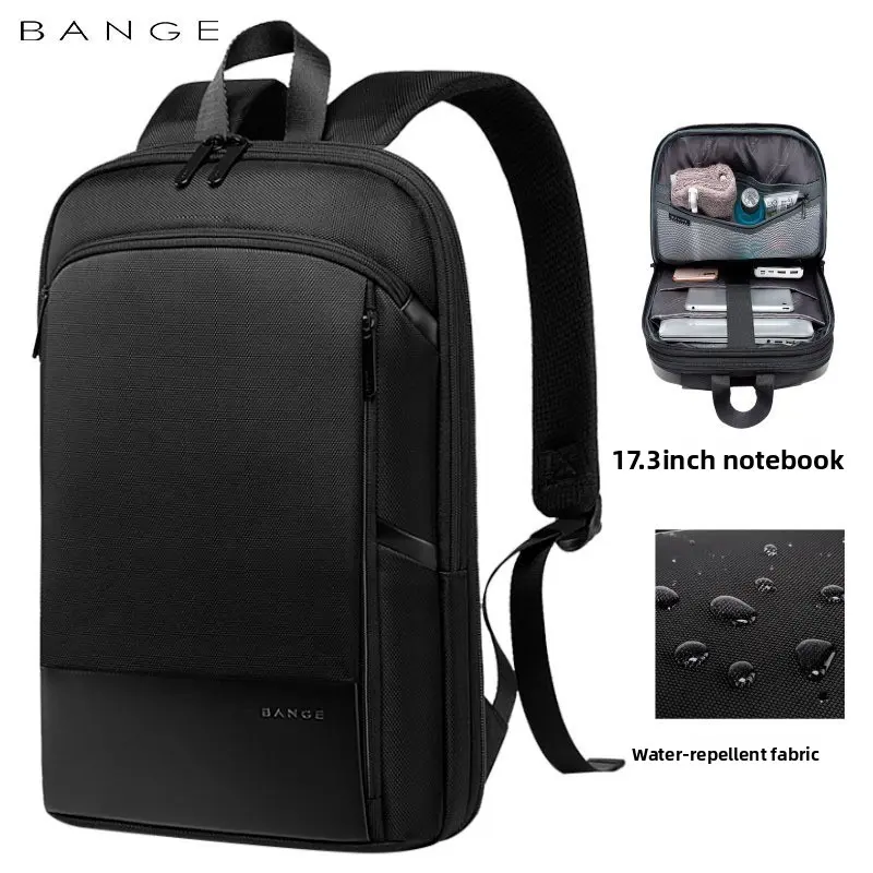 Bange new backpack male Korean version 17 inch computer bag light Oxford cloth expansion backpack Laptop Backpacks