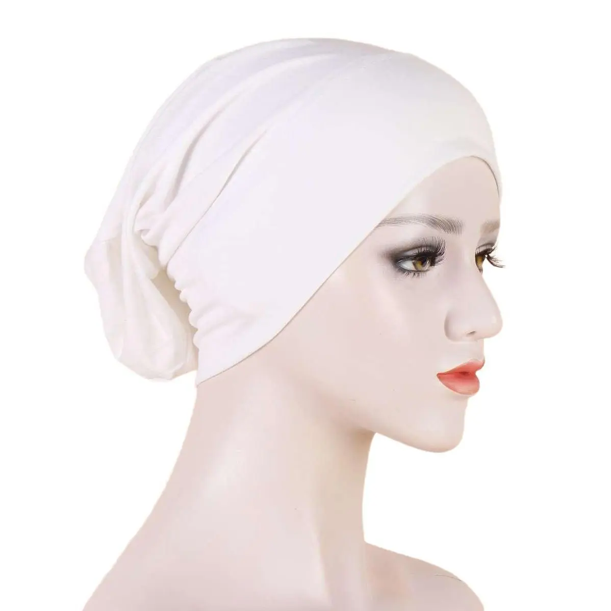 Solid Head Wrap Bonnet Hair Bonnet Turban Sleep Bonnet