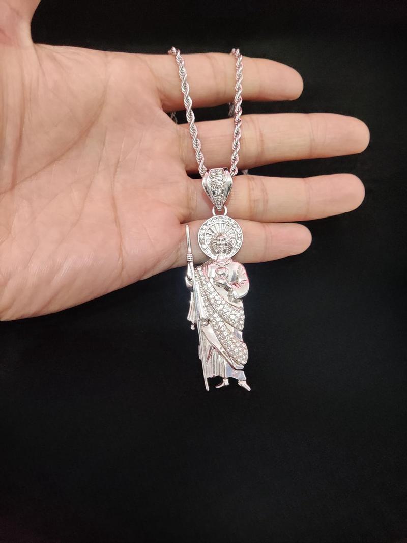 Unisex Street Trend Twist Design Pendant Necklace, Punk Style Stainless Steel Chains Necklace for Men Jewelry for Party, Daily Clothing Decor for Girl, Non Tarnish Jewelry, Statement Necklace, Daily Wear Necklace