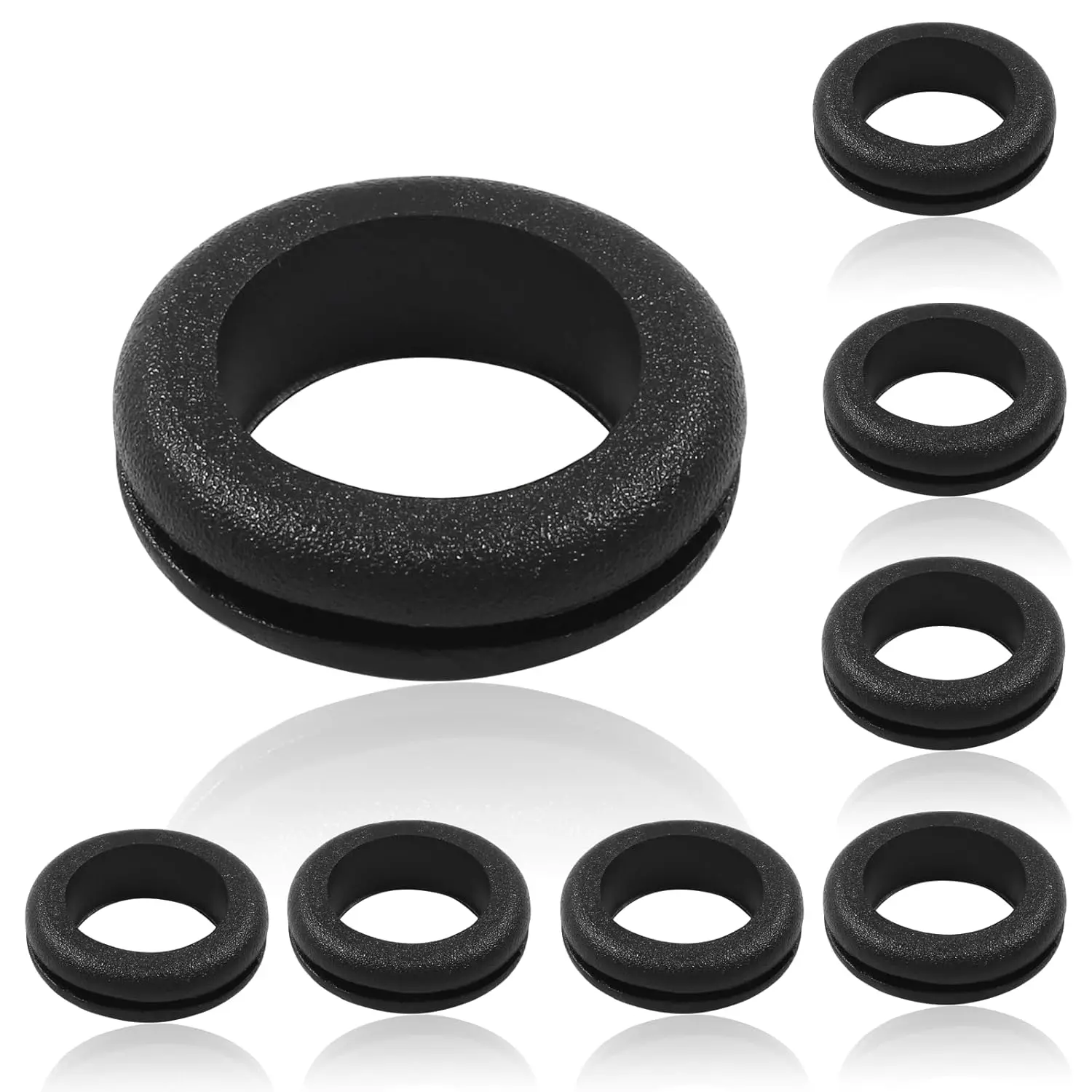 20 count 1" Rubber Grommets 3/4" ID | Hollow, Firewall Hole Plug, for Automotive Wiring