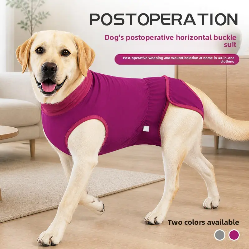 Soft and Breathable Dog Post-Surgery Recovery Suit, Pet Neuter Recovery Onesie, Prevents Dog Heat Cycle, Wound Protection Pet Apparel for Small and Medium Dogs