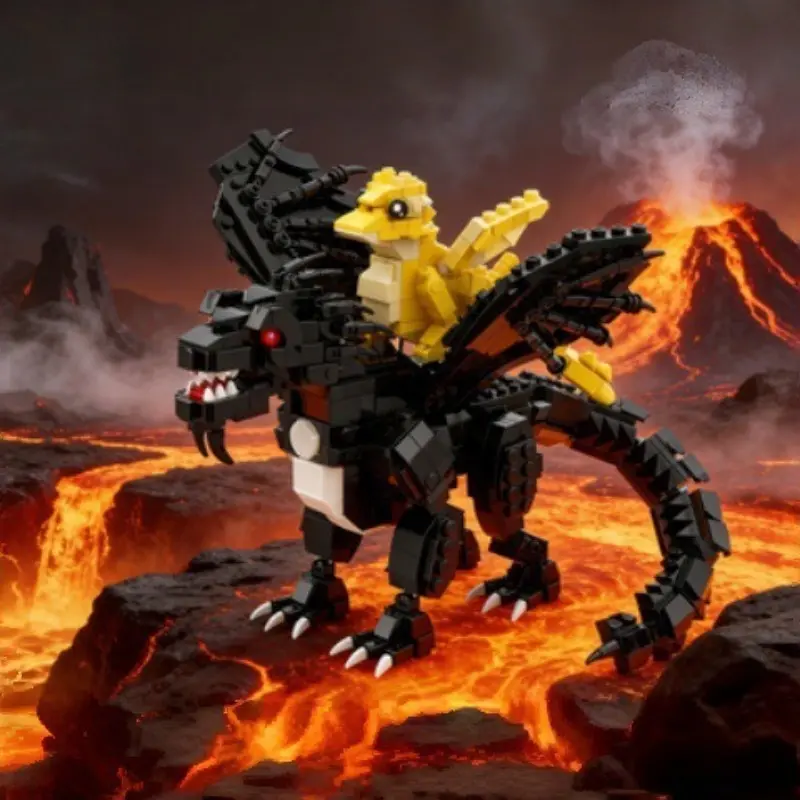 Home Decor Fourth Wing Model Dragon Knight Building Block Ornament, Unique DIY Craft Kit, Perfect Gift for Enthusiasts