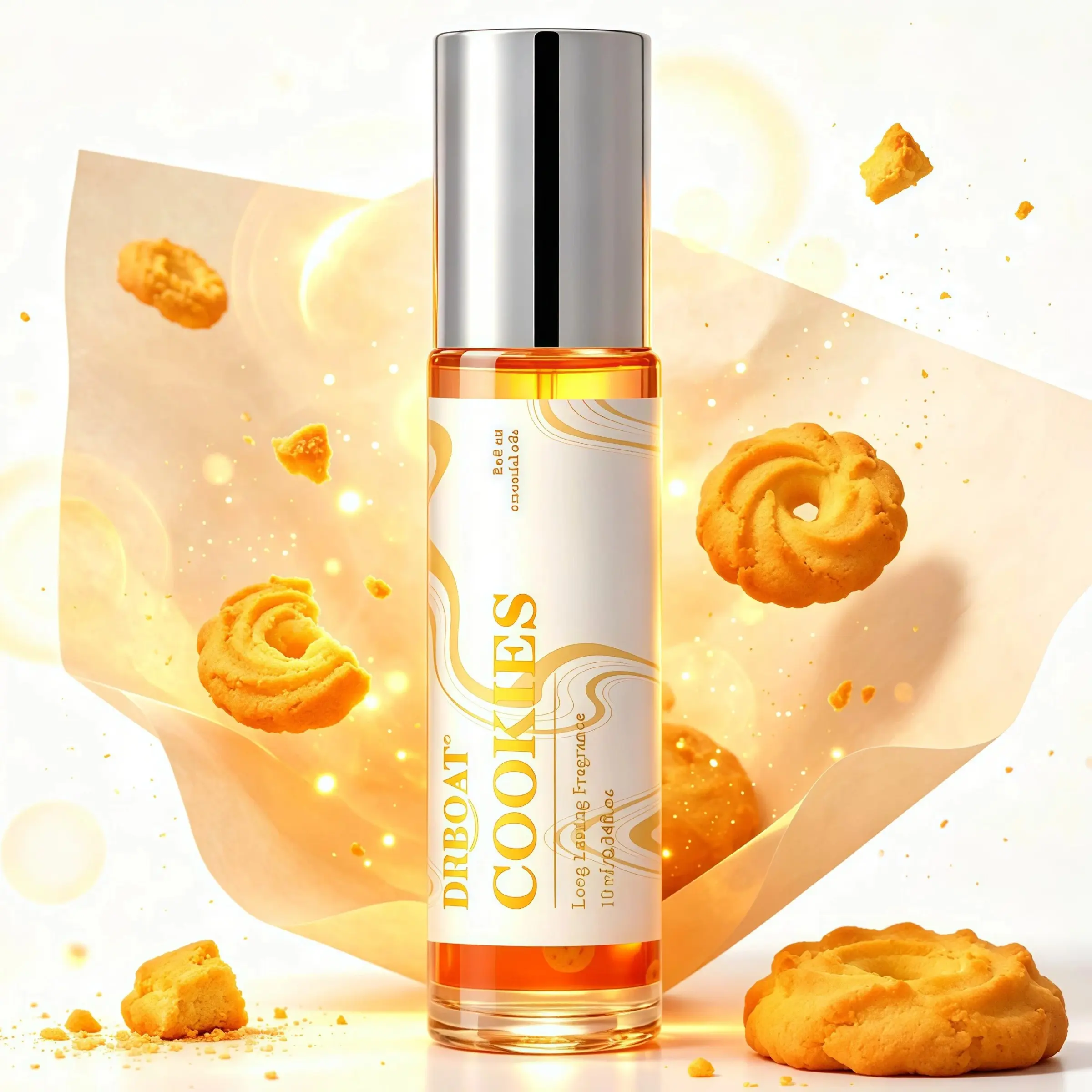 Cookies Pheromone Oil 10ML, Roll-On Perfume for Women & Men, Biscuity Eau De Toilette, Dulcet Fragrance, Daily Use, Travel Friendly