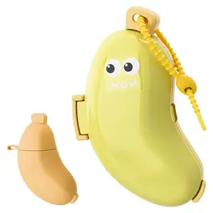 Banana Toothbrush Holder with Cover, Travel & Home Storage, Portable Travel Cover, Fun-Designed Toothpaste & Toothbrush Combo for Portable Travel