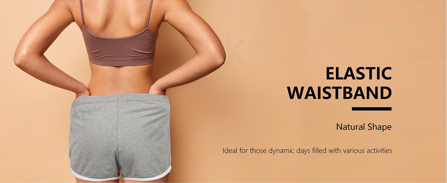 Women's Cotton Cheeky Dolphin Booty Shorts, 7-Pack Comfy Athletic Shorts for Women, Yoga Lounge Running, Zadie Pink, Cheeky Shorts, Comfy Shorts