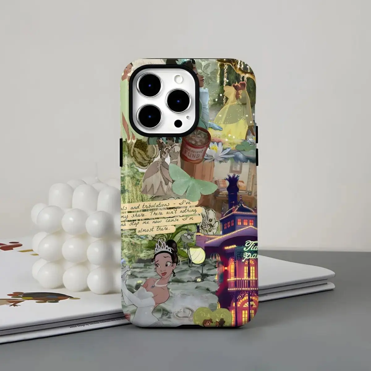 Tiana Cartoon Cute Two-In-One Film Case, Dual Layered Case for Superior Protection, Durable,for iPhone 17 16 15 14 13 12 11 Plus Pro Max Samsung Galaxy S26 S25 S24 S23 S22, Birthday Christmas Gifts
