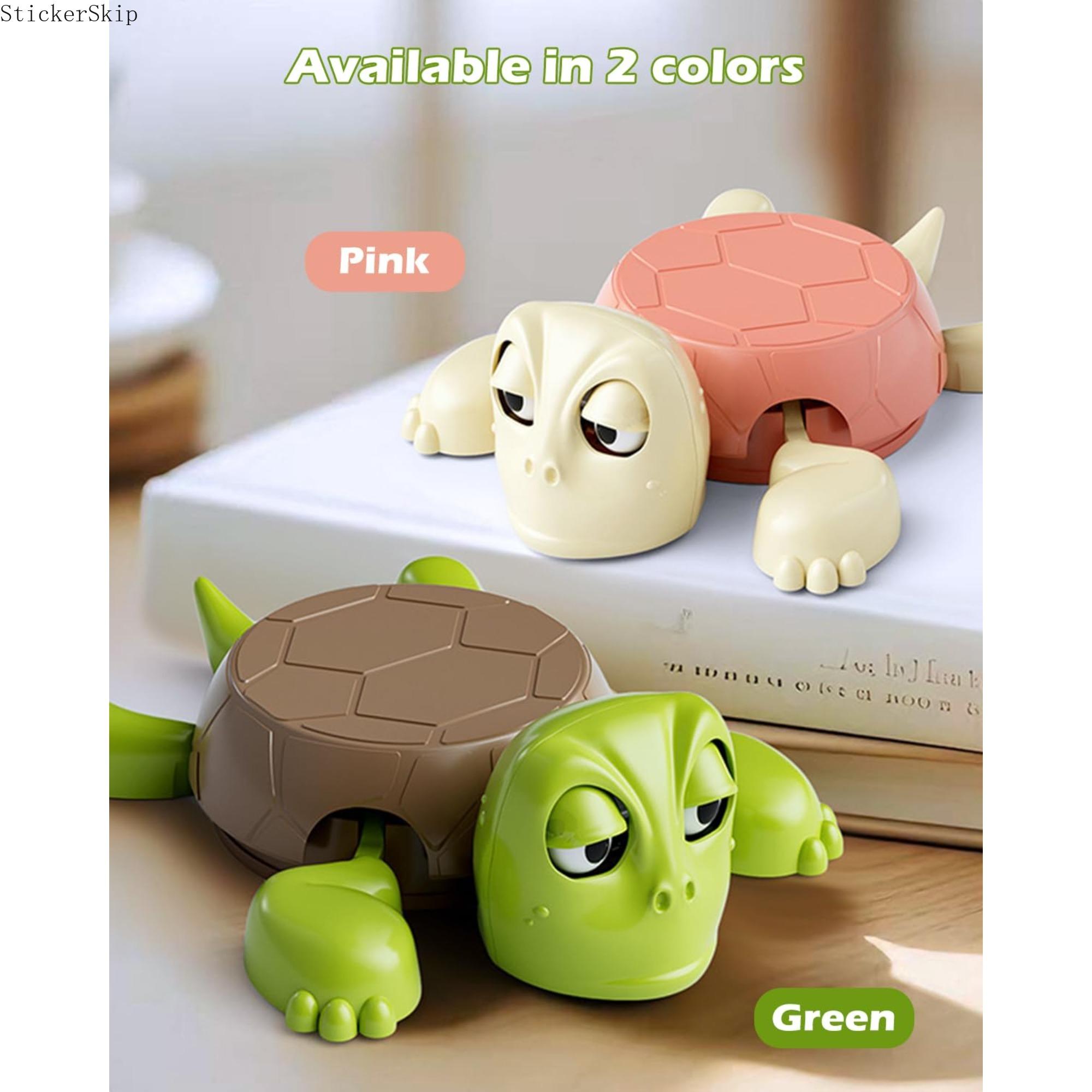 2026 Funny Turtle Coaster Desk Toy – Press Me Cute Turtle Cup Holder, Stress Relief Fidget Desk Decor for Office & Home, Creative Novelty Gift for Coworkers, Friends & Coffee Table Setup
