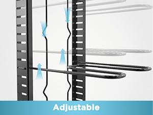 Pots and Pans Organizer for Cabinet 16.61 Height, 8 Tier Pot Organizers Rack with 3 DIY Methods, Adjustable Pan Organizer under Cabinet Kitchen Organization and Storage