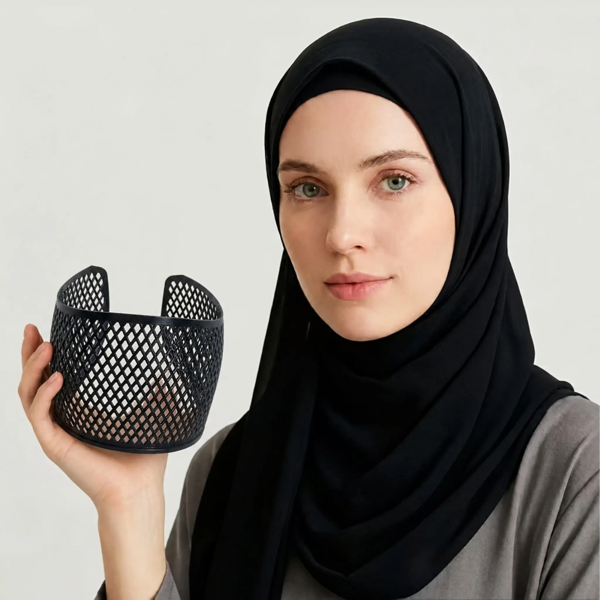 Muslim Headscarf Holder, Anti-Wind Sticky Design, Comfortable Wear, Non-Slip Scarf Clip, Ideal for Prayer, Eid Al-Fitr, Hijab Pins, Hair Accessories, Modesty